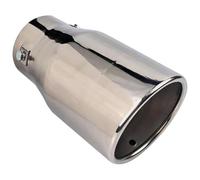 Exhaust Tips For Pajero V97 V73 Stainless Steel Automobile Exhaust Pipe Tail Throat Tailpipe(Silvery a)