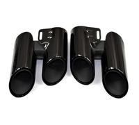 Exhaust Tips For Panamera 971 2017+ Exhaust Pipe Muffler Tip Tailpipe Nozzle System Tips Quad Car(Black A)