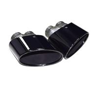 Exhaust Tips For RS3 RS4 RS5 RS6 Double Inner Exhaust Pipe Stainless Steel Car Muffler Tip 1 Pair End Pipes
