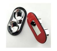 Exhaust Tips For Toyota Tail Throat Car Rear Bumper Exhaust Dual Outlet Tail Muffler Tip Pipe Throat Sticker Decorative(Black)