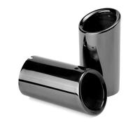 Exhaust Tips For VW For JETTA For SAGITAR For POLO For GOLF 7 For Passat For Tiguan Exhaust Tips Muffler(75mm Black 2pc)