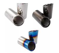 Exhaust Tips For VW For Passat B7 CC For Tiguan 2011 2012 2013 2014 2016 2Pcs/Set Atreus Car Exhaust Muffler Tip Pipe Auto Accessories