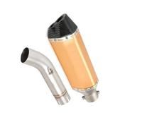 Exhaust Tips Motorcycle System Mid Link Pipe 370mm Muffler Escape With DB Killer For Lexmoto LXR 125 SE 2020 2021 2022 2023