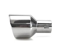 Exhaust Tips Muffler 114mm Outlet Universal Modification Car Accessories Silver Curly Flange Muffler Exhaust Stainless Steel Tip