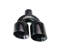 Exhaust Tips Muffler 1PCS Car Decoration Accessories Stainless Steel Throat Pipe 63mm To 102mm Double Exhaust Tip Slant