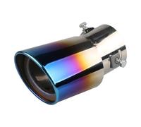 Exhaust Tips Muffler 63mm Car Refitted Exhaust Tail Tip Pipe Single Outlet Throat Universal Stainless Steel Round Silencer Muffler