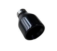 Exhaust Tips Muffler Car Stainless Steel Exhaust System Muffler Tip End Curly Flat Edge Outlet Universal Modified Exhaust Pipe 1Piece(ID 83MM-OD 114MM)