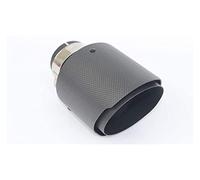Exhaust Tips Muffler Car Tailpipe 1PCS Inlet 48 51 54 57 60 63 66 70 MM To Outlet 114MM Styling Carbon Exhaust Tips Muffler End Pipes(63mm in 114mm Out)