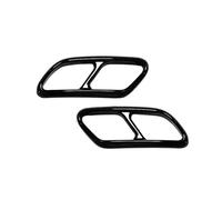 Exhaust Tips Muffler For Volvo For V90 For S90 For S60 For V60 Tail Throat Pipe Modified Cover Trim Car Exhaust Pipes Frame Accessories(BLACK)