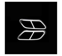 Exhaust Tips Muffler For Volvo For V90 For S90 For S60 For V60 Tail Throat Pipe Modified Cover Trim Car Exhaust Pipes Frame Accessories(Silvery)