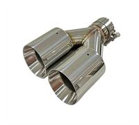 Exhaust Tips Muffler Stainless Steel Exhaust Pipe Modification 4 Outlets Customized Y Shape Double Outlet Large Caliber 89mm 101mm 1 Piece(63mm-101mm)