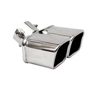 Exhaust Tips Muffler Tip Dual Outlet Universal Square Stainless Steel Exhaust Tip Nozzle Car Accessories Exhaust Tip Rear(Innet 75mm B)