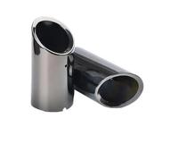 Exhaust Tips Pipe Auto Car Exhaust Muffler Tip Pipes Covers For Vw For Tiguan For Passat B7 CC 2009 2010 2011 2012 2013 2014 2015 Car End Pipes Exhaust Tips(2)