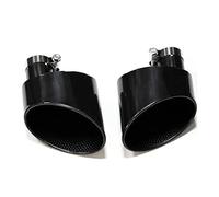 Exhaust Tips Pipe Car Exhaust Muffler Pipe Tip Tailpipe Muffler Tip Tailpipe Tail Throat For A4 A5 A6 A7 UP TO RS4 RS5 RS6 RS7 Oval Car End Pipes Exhaust System Exhaust Tips(3)