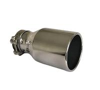 Exhaust Tips Pipe Exhaust Tail Stainless Steel Large Diameter 115mm 45inch Single The Flat Muffler Tail Throat Car Modification Exhaust Tip Pipe Simulator Whistle Car Exhaust Tip( 60mm In-115mm Out)