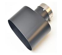 Exhaust Tips Universal 1 Piece 150mm Width Car Modification Matt Black Stainless Steel Exhaust Pipe Muffler Tip(63-150 B)