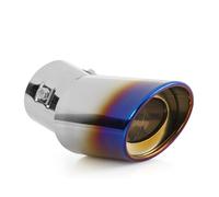 Exhaust Tips Universal Stainless Steel Car Exhaust Pipe Rear Tail Chrome Muffler Tip Round End Pipes(Rear Right)