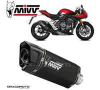 TERMINALE SCARICO TITANIUM BLACK MIVV SR-1 TRIUMPH SPEED TRIPLE 1200 RR/RS 21-24