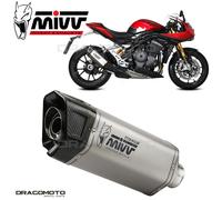 MIVV SR-1 exhaust system with EG-BE Titanium / Stainless steel