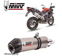 Mivv Exhaust Muffler Oval Titanium With Carbon Cap Triumph Tiger 800 2011 2016