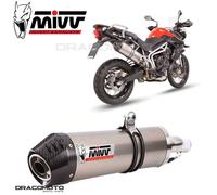 Mivv Exhaust Muffler Oval Titanium With Carbon Cap Triumph Tiger 800 2011 2016