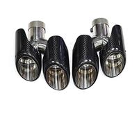Exhaust Tube Pipe For Macan 2014 2015 2016 2017 2018 2019 2020 2021 2022 2023 2024 Exhaust Pipe Upgrade GTS Stainless Steel Black Muffler Tip Nozzle Exhaust Head(2014-2017 Carbon fiber)