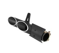 Exhaust Tubing Motorcycle Exhaust Dual Outlet Motorcycle Exhaust Muffler Tail Pipe Slip On 51mm Universal