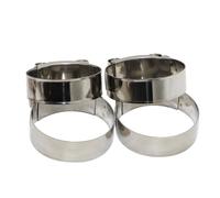 Exhaust V Band Clamp, V-Band Clamp Universal T Bolt Hose Stainless Steel 17mm-103mm(44MM-47MM)