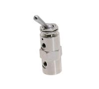 Exhaust Valve 2 Position 5 Way Toggles Cylindrical Mechanical Air Pneumatic Valve Switch TAC2-4V(6MM)