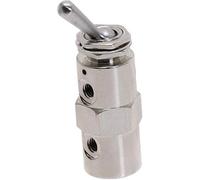 Exhaust Valve TAC2-4V | 2 Position 5 Way Toggles Cylindrical Mechanical Air Pneumatic Valve Switch