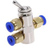 Exhaust Valve TAC2-4V | 2 Position 5 Way Toggles Cylindrical Mechanical Air Pneumatic Valve Switch