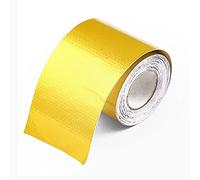 Exhaust Wrap,Exhaust Heat Wrap 5/10M 2'' Gold Thermal Exhaust Tape Air Intake Heat Insulation Shield Wrap Reflective Heat Barrier Self Adhesive (Color : 5Meter Gold)