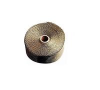 Exhaust Wrap Motorcycle, Exhaust Tape 5M Car Motorcycles Exhaust Pipe Heat Wrap Manifold Covers Temperature Cotton Insulation Heat Wrapped Stainless Steel Zip Ties(Titanium)