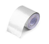 Exhaust Wrap Motorcycle, Exhaust Tape 5M Fire-retardant Fiberglass Belt Automobile Motorcycle Refit Thermal Insulation Band Exhaust Heat Wrap Roll Heat Shield Tape(5M-Sliver)