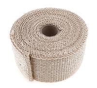 Exhaust Wrap Motorcycle, Exhaust Tape 5m X 50mm Exhaust Heat Thermo Wrap Insulation Pipe Tape Cloth Roll Titanium Glass Fiber With 3 Stainless Ties