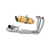 exhaustpipe For CFMOTO 675SR 675 CF675SR Exhaust Pipe moto exhaust | 51mm Motorcycle Front Link With Two Oxygen Sensor Ports Aftermarket Escape Tube(Type-H)