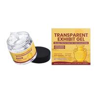 Exhibit Gel - Clear Removable Adhesive, Museum Mounting Wax, Antique Glass Grip, Ceramic Figurine Stability, Conservation Art Gallery, Large Transparent 60g Jar Professional Collection Accessory