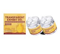 Exhibit Gel for Museum, Removable Clear Museum Gel for Museum Collections, Putty Wax Paste Glue for Dry and Smooth Surfaces of Collectibles/Metal/Glass, Stop Falling Vibration (2Pc)