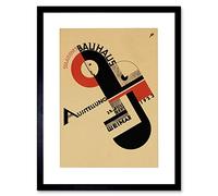 Exhibition Bauhaus Weimar Icon Germany Retro Ad Picture Framed Wall Art Print