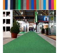 Exhibition Carpet Aisle Runner (up to 40 metres) VIP Carpet Runner, Wedding and Event Carpet Rolls, Flame-Retardant, Private and Commercial (Dark Green, 1 m x 15 m)