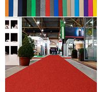 Exhibition Carpet Aisle Runner (up to 40 metres) VIP Carpet Runner, Wedding and Event Carpet Rolls, Flame-Retardant, Private and Commercial (Mottled Red, 1 m x 8 m)