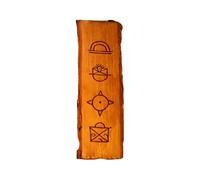 Exhibition Historical Symbols - Handmade Wooden Relief Classic Symbol Sculpture Rustic Heritage Ornament Timeless Icon Carving | Ideal for Homeowners, Collectors, Living Room, Sleep