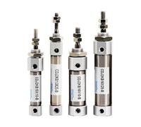 EXHOYAJB CDJ2KB10mm Stroke10X15X20X25X50X75X100X200Z-B Hexagonal Piston Rod Stainless Steel Small Mini Cylinder 1Pcs(Stroke 10mm)