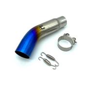 exhuast silencers For Suzuki For GSR750 GSR 750 2011-2018 Motorcycle Middle Link Pipe Connect Adapter Slip-On Exhaust System Section Exhaust Pipe(Blue)