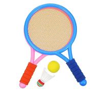 EXHUMKY 1 Set Badminton Racket Set for Includes Rackets Balls Non Slip Handle for Outdoor Sports Family Fun Promotes Hand Eye Coordination Parent Interaction Random Color