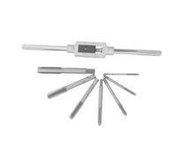 EXHUMKY 1 Set Ratchet Tap Wrench Set Thread Tapping Tool for Easy Operation Tight Spaces Durable Heat Treated for Maximum Strength for Repairs