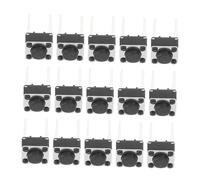EXHUMKY 100pcs Micro Tactile Push Button Switch 6x6x5mm Momentary Pcb Mount 2-pin Button Set for Industrial Circuit Board and Electronic Projects
