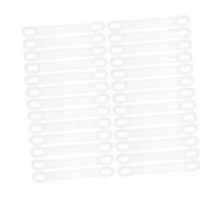 EXHUMKY 100pcs Silicone Non Slip Hanger Grips with Slip Shoulder Pads Wide Transparent Clothing Strips for Secure Clothes Hanging Fit for Home Hotel Store Use