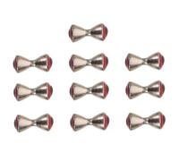 EXHUMKY 10pcs Copper Dumbbell Eyes for Fly Tying Fishing Accessories Precision Tying Tool Kit for Beginners Experts Enhanced Stability for Various Fish Species