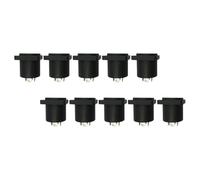 EXHUMKY 10Pcs Small Square Speaker Box Socket Jack Board Outlet for Stage Sound Equipment Compatible Professional Audio Systems
